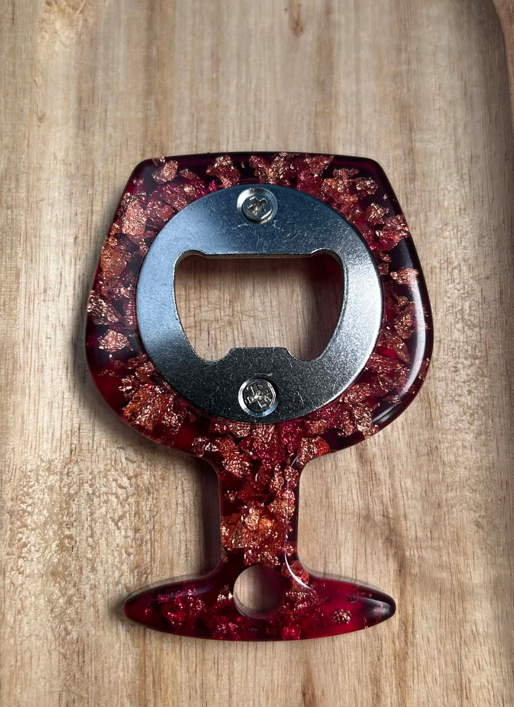 Ouvre-bouteilles - décapsuleur en résine - verre à vin