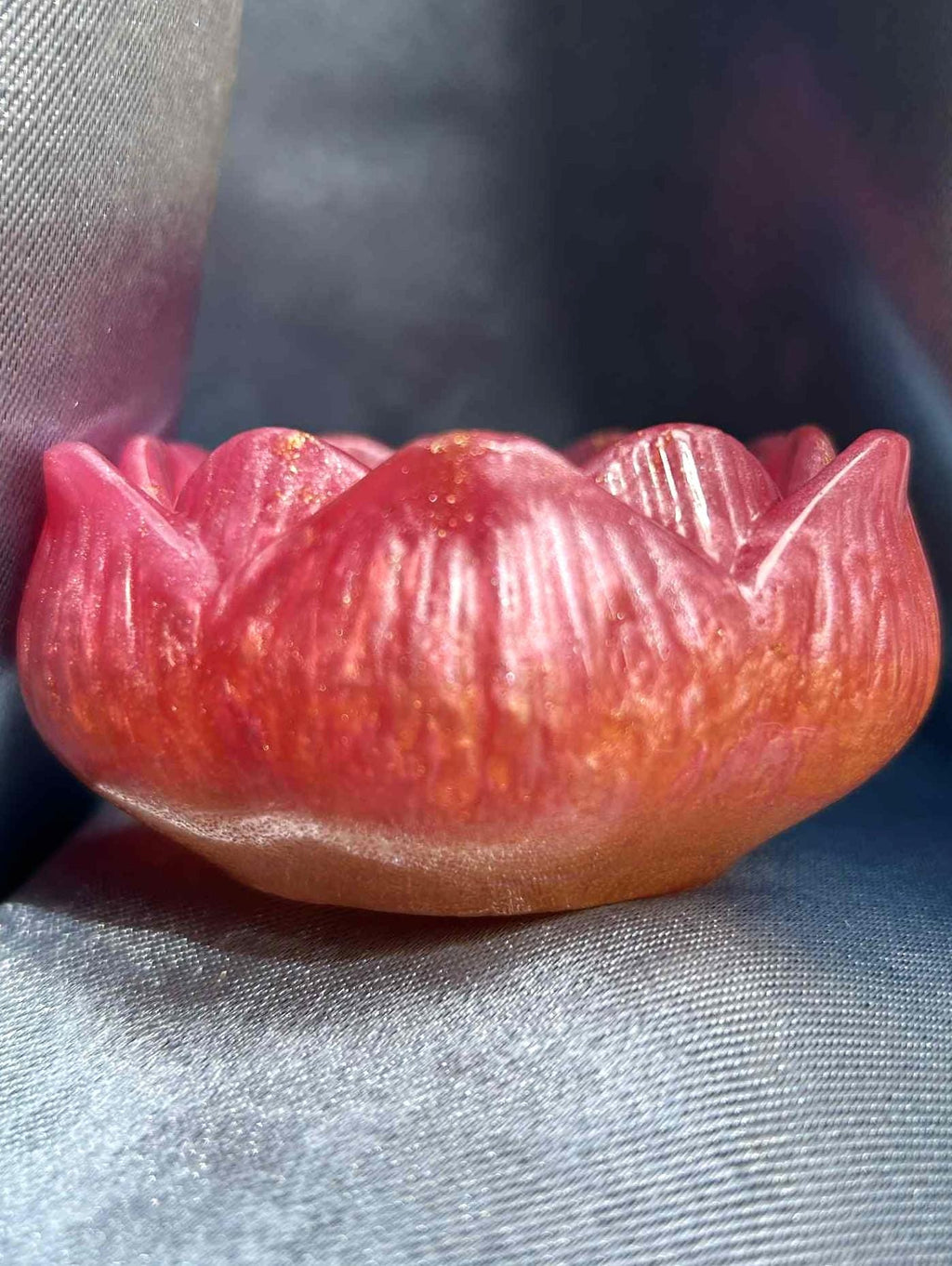 Bougeoir en résine en forme de fleur de lotus - un cadeau parfait pour femme