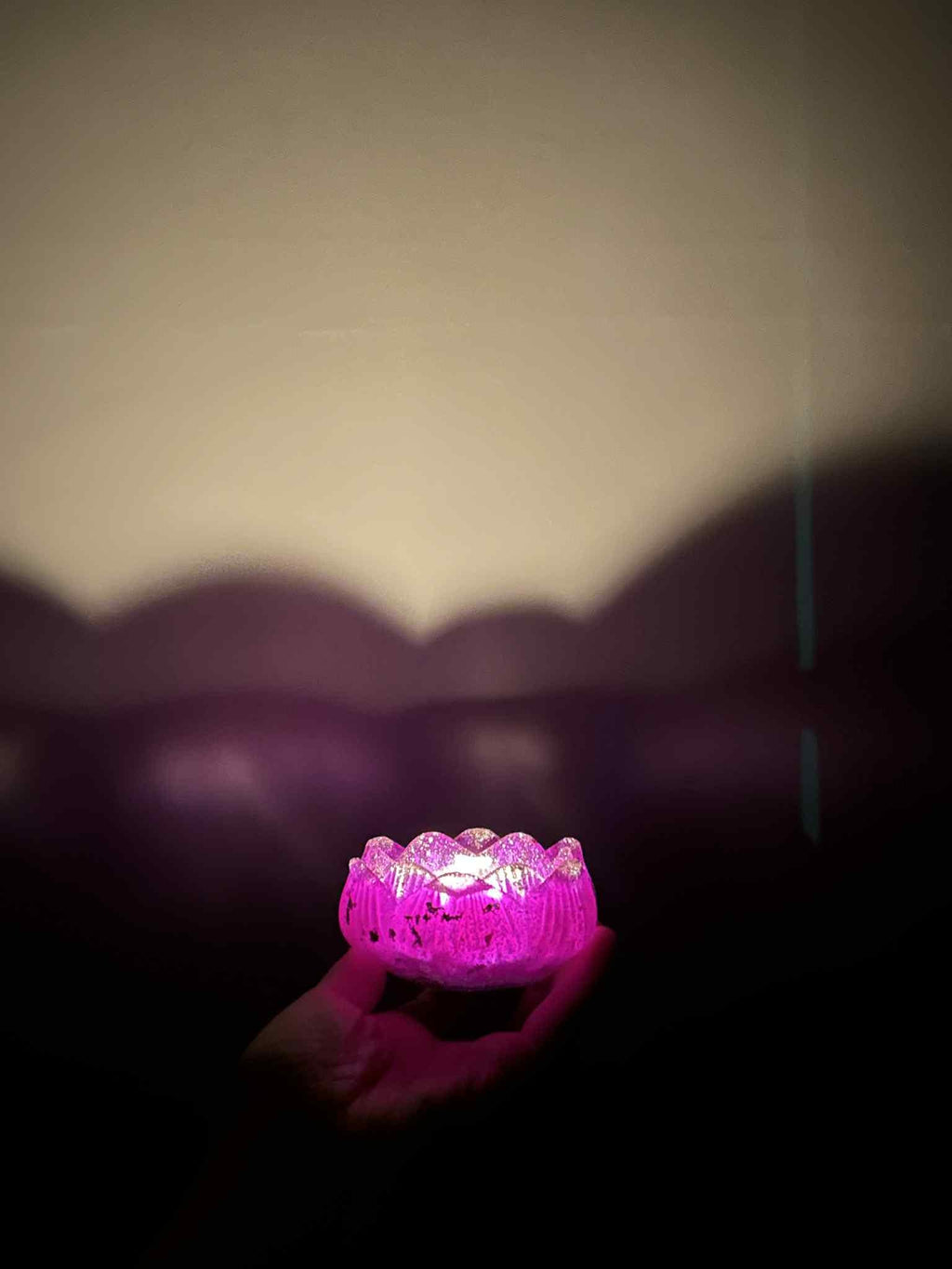 Bougeoir en résine en forme de fleur de lotus - un cadeau parfait pour femme