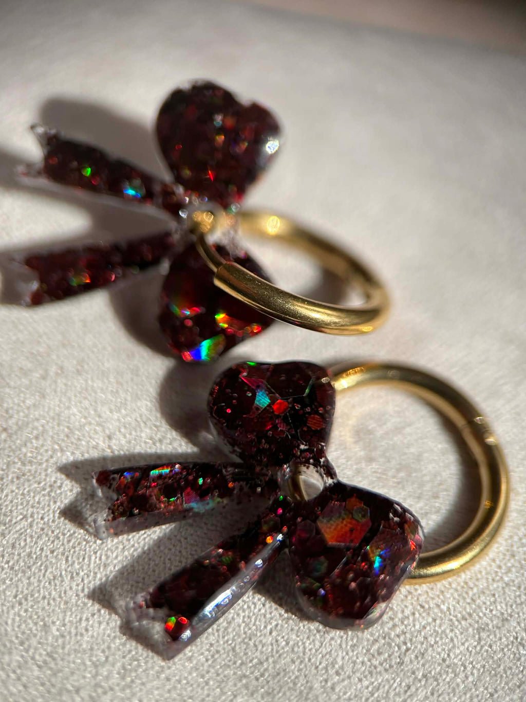 Créoles doré avec pampilles - boucles d oreilles