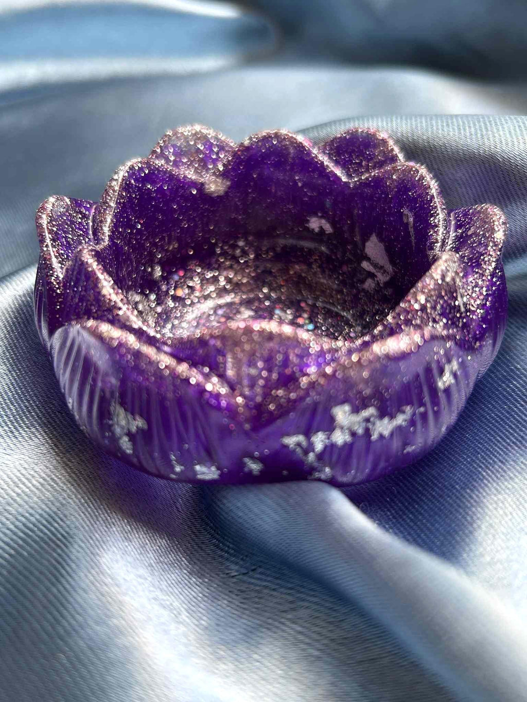 Bougeoir en résine en forme de fleur de lotus - un cadeau parfait pour femme
