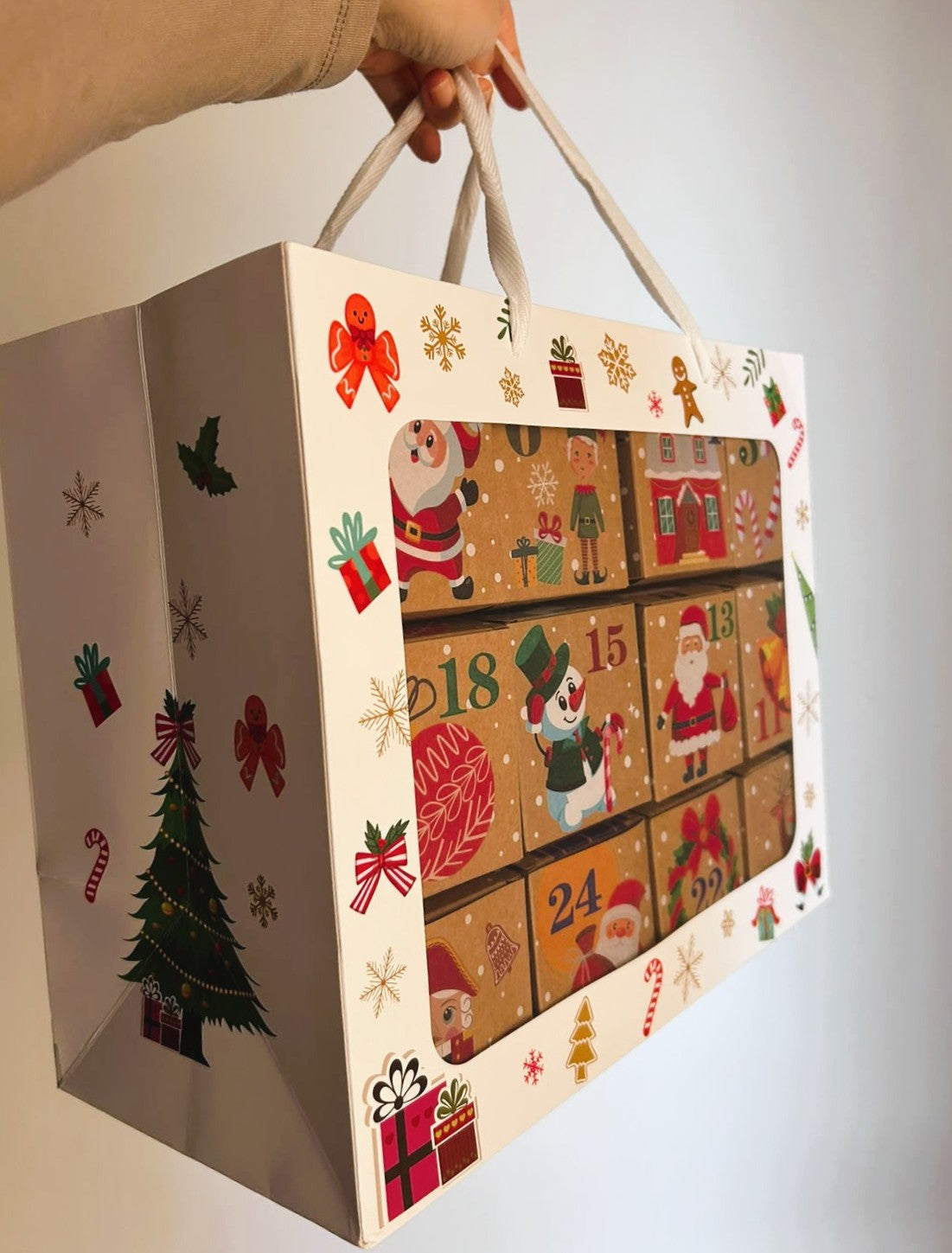Calendrier de l'Avent avec 24 boîtes pour le moins de décémbre - cadeau de Noël pour femmes