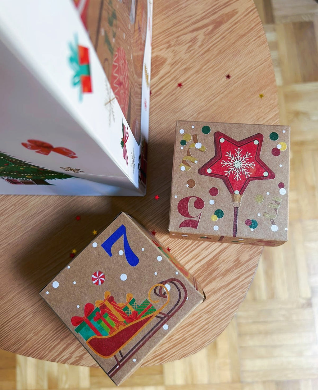 Calendrier de l'Avent avec 24 boîtes pour le moins de décémbre - cadeau de Noël pour femmes