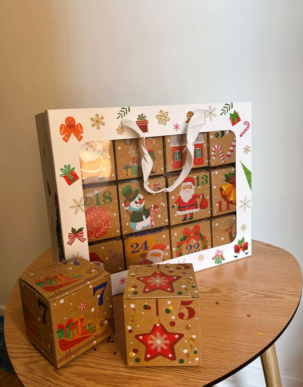 Calendrier de l'Avent avec 24 boîtes pour le moins de décémbre - cadeau de Noël pour femmes