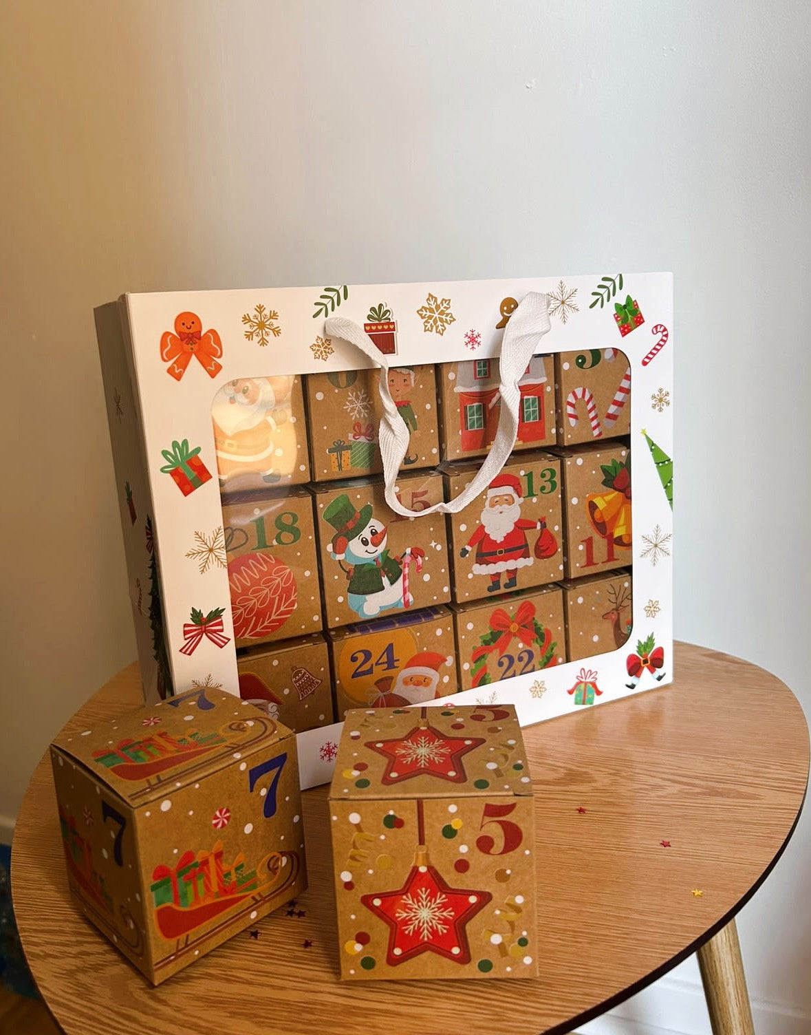 Calendrier de l'Avent avec 24 boîtes pour le moins de décémbre - cadeau de Noël pour femmes