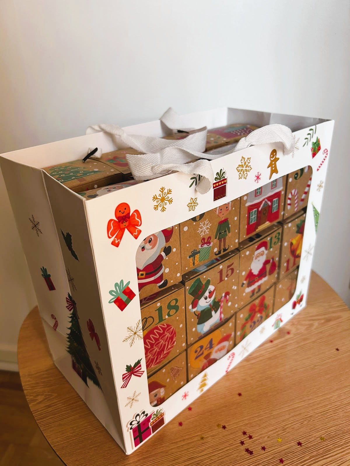 Calendrier de l'Avent avec 24 boîtes pour le moins de décémbre - cadeau de Noël pour femmes