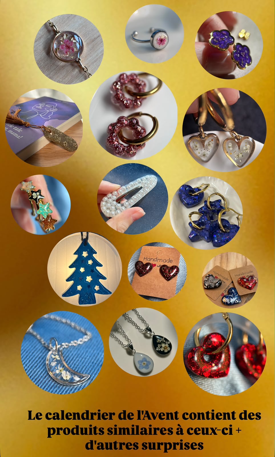 Calendrier de l'Avent avec 24 boîtes pour le moins de décémbre - cadeau de Noël pour femmes