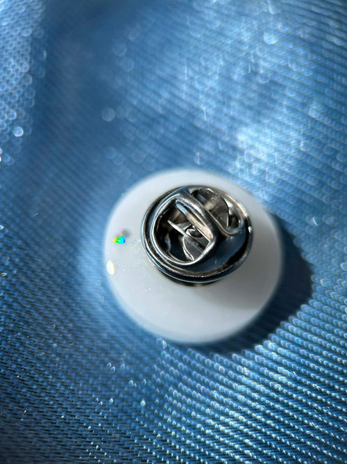 Badge ronde personalisée avec lettre - pin/broche
