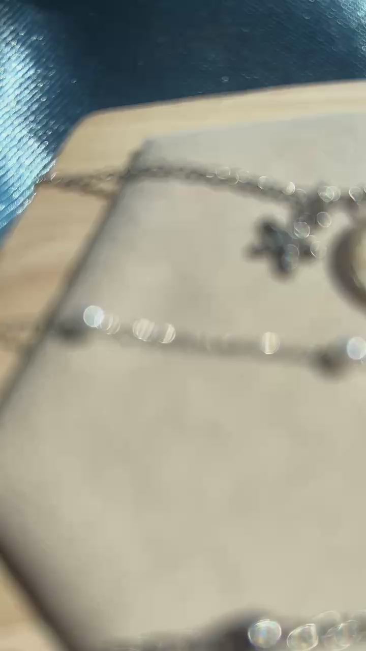 Collier argenté en acier inoxydable - coquillages véritables - bijoux d'été